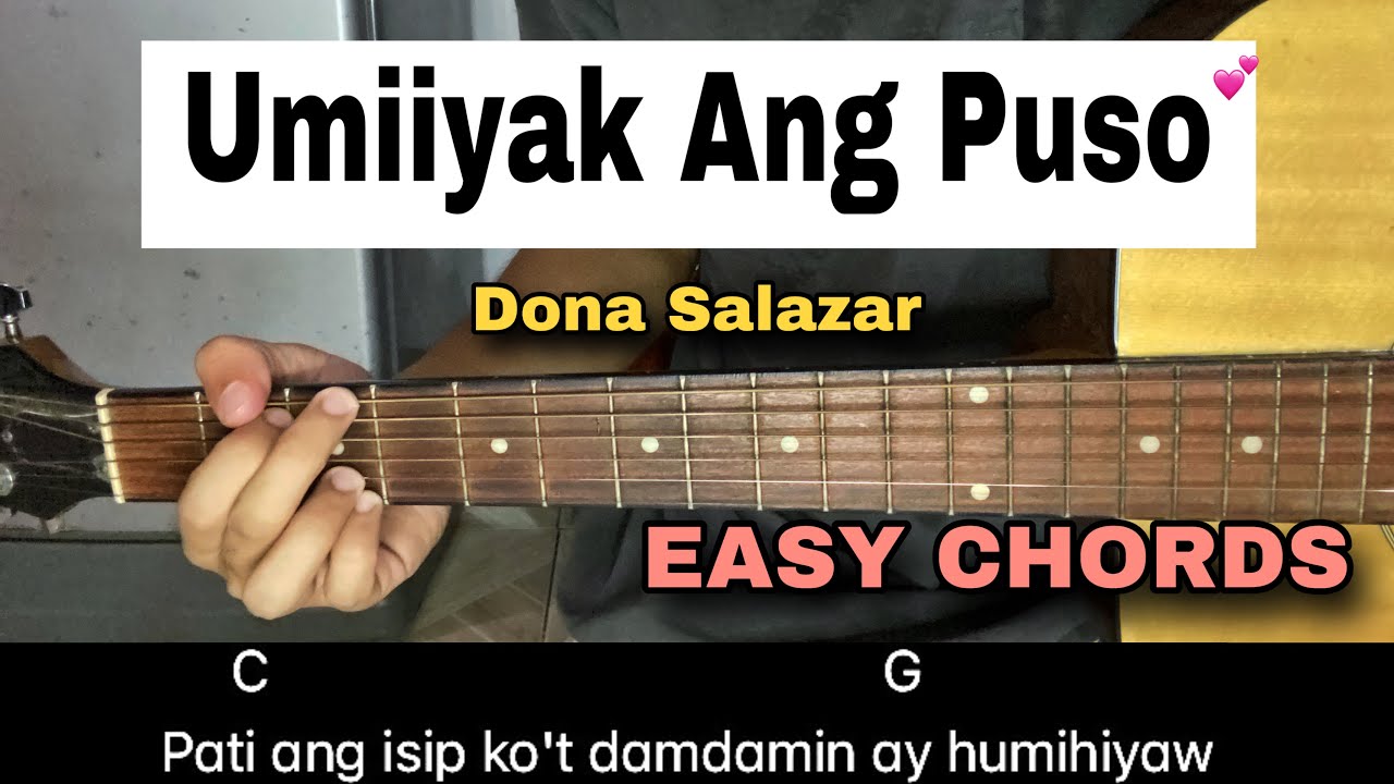 Umiiyak Ang Puso - April Boy Regino | EASY GUITAR TUTORIAL