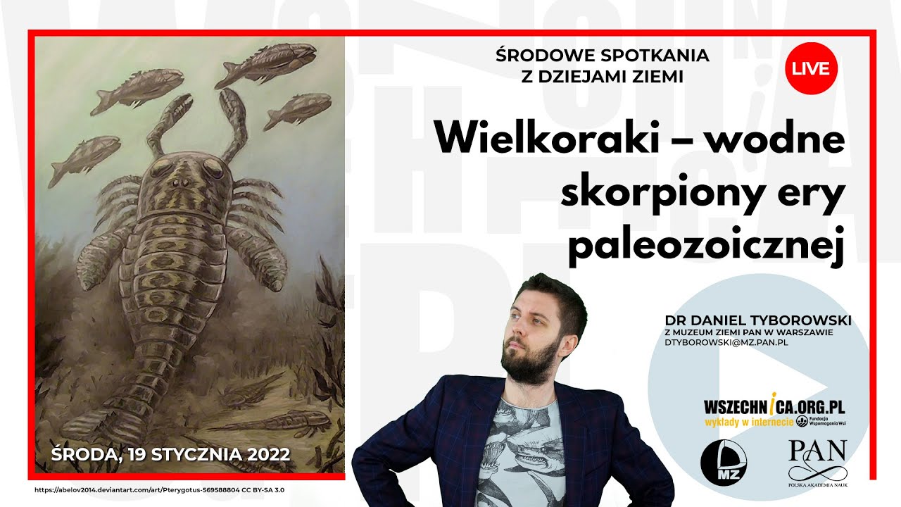 Wielkoraki – wodne skorpiony ery paleozoicznej / Dr Daniel Tyborowski