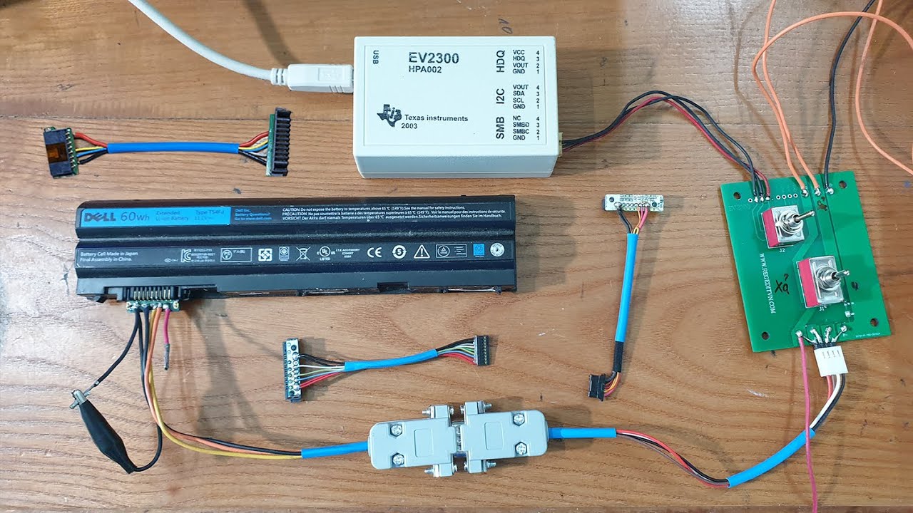 Bộ cáp kết nối để Reset phần mềm Pin Laptop với máy tính qua cổng EV2300| LH: 0969.988500