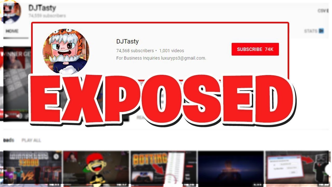 DJTasty Exposed (VIEW & LIKE BOTTING)