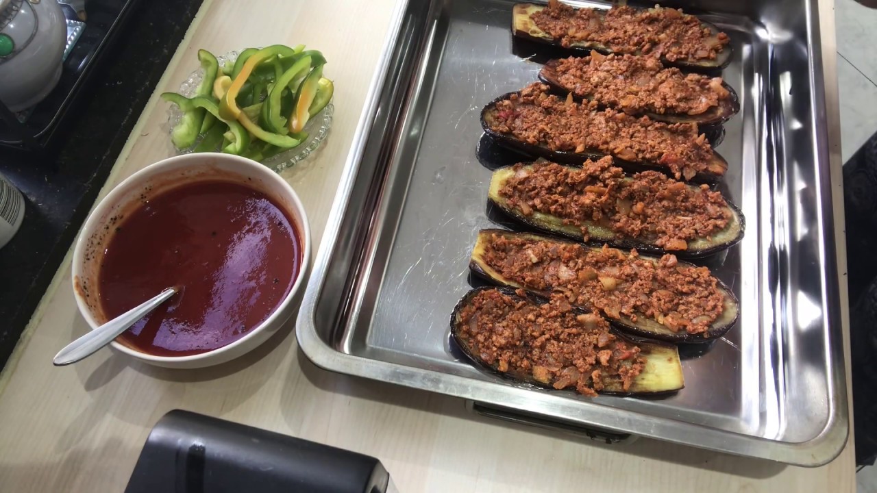 Aubergines farcis 🍆🍆‏دنجال معمر بالكفة على الطريقة التركية