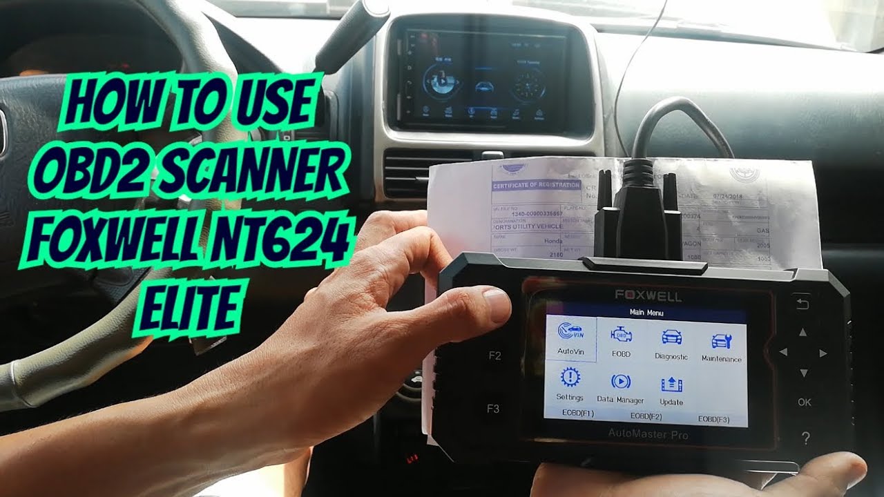 How to use FOXWELL NT624 ELITE CAR OBD2 SCANNER - DETECT PROBLEMS OF YOUR CAR EASILY