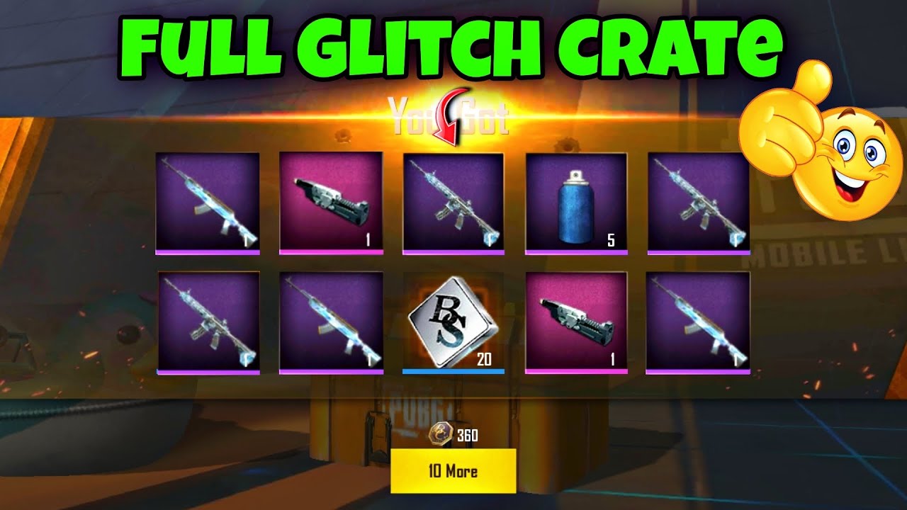 New Glitch Crate Opening 🥵 | PUBG mobile Lite Crate Opening! M416 + SKS Crate Opening PUBG Lite