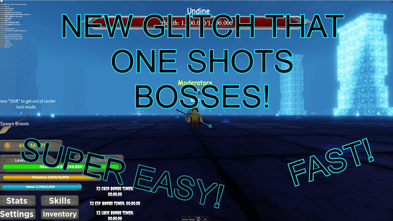 New Glitch That One Shots Bosses! (OVERPOWERED!) | Black Clover Kingdom Grimshot Roblox
