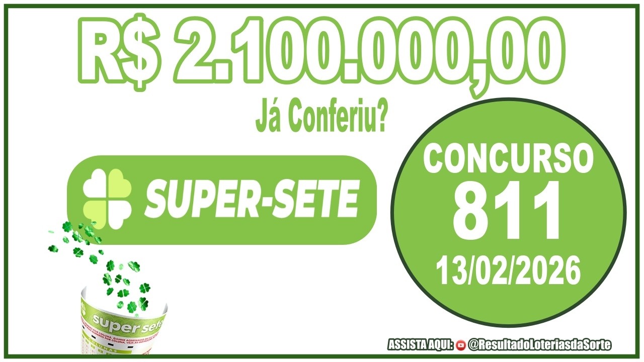 🎲Resultado do Super Sete Concurso 811 &ndash; Veja os N&uacute;meros Sorteados de Hoje e Descubra se Ganhou!💰