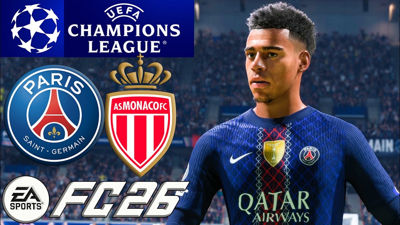 PSG vs Monaco | UEFA Champions League | 25 Février 2026 | FC 26