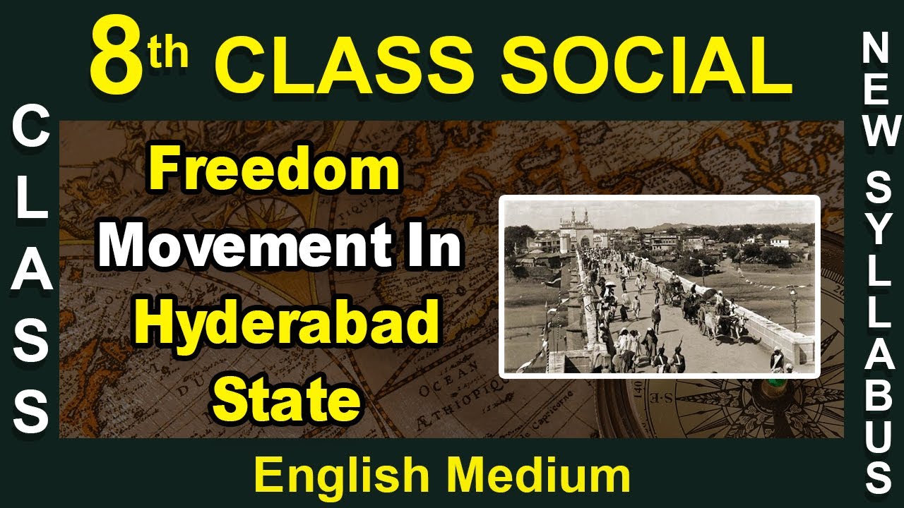 8th Class|Social|English Medium| Freedom Movement In Hyderabad State | 2020 New Syllabus