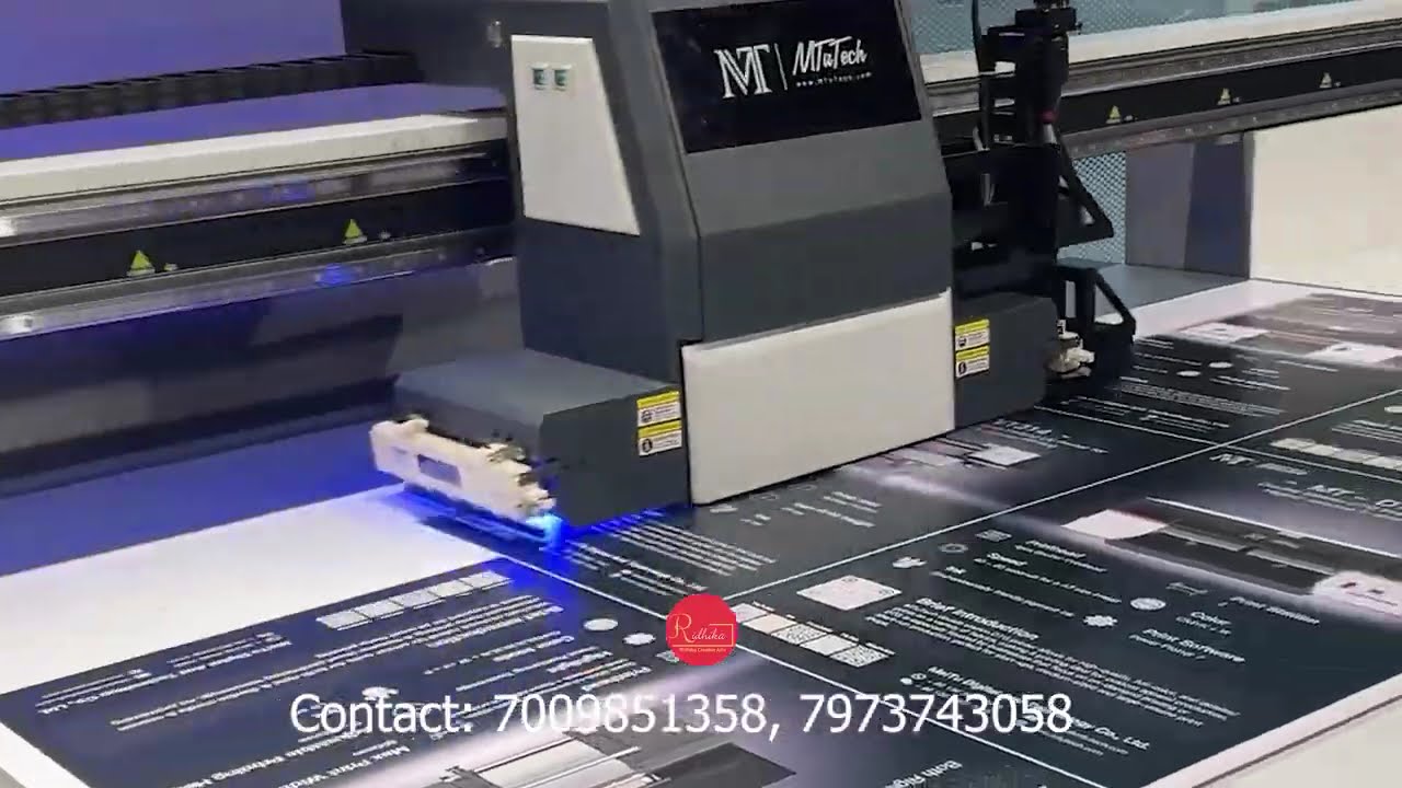 UV Flatbed Printing Machine in Action | Glass, MDF, Marble & Tile Printing | Ludhiana
