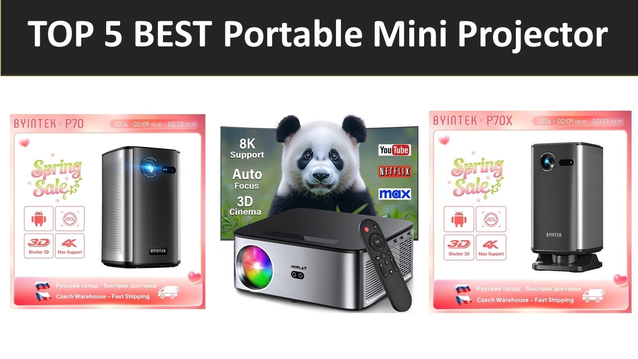 TOP 5 BEST Portable Mini Projector 2026