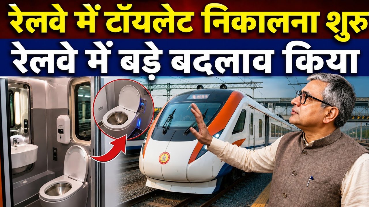 रेलवे ने टॉयलेट सिस्टम में बदलाव किया।। The Future of Indian Railways Will Shock You!।