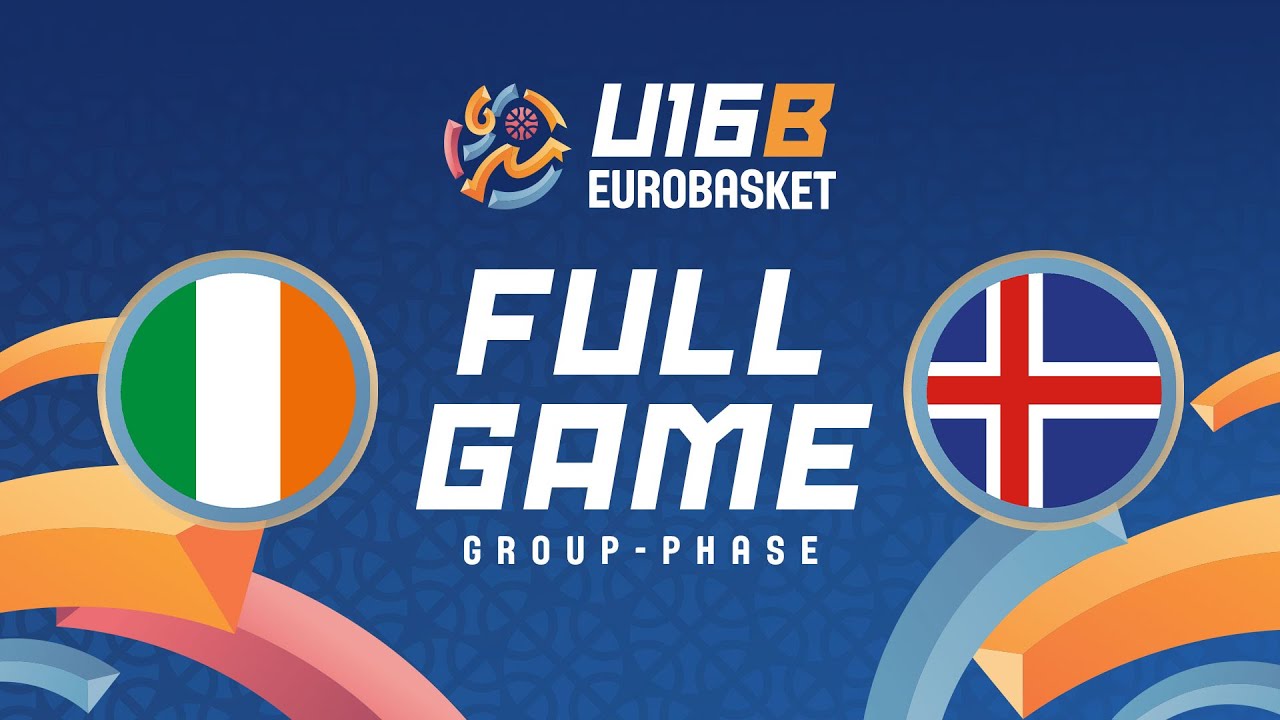 Group Phase | Ireland v Iceland | Full Basketball Game | FIBA U16 Women's EuroBasket 2025 - Div. B