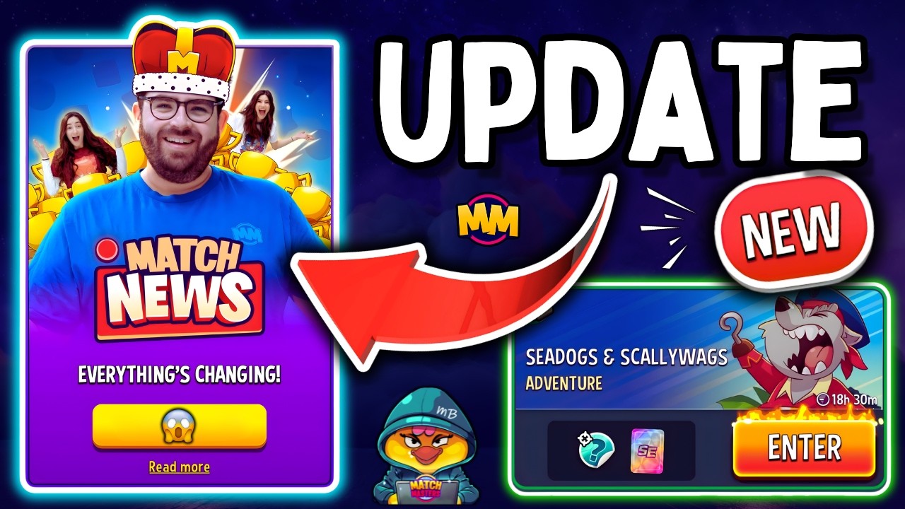 NEW MATCH MASTERS UPDATE VERY SOON 🔥 FULL SEADOGS & SCALLYWAG ADVENTURE