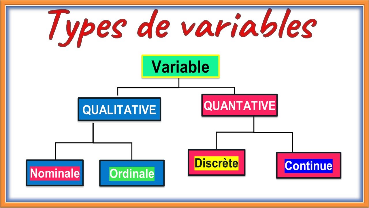 Types de Variables statistiques  ✅