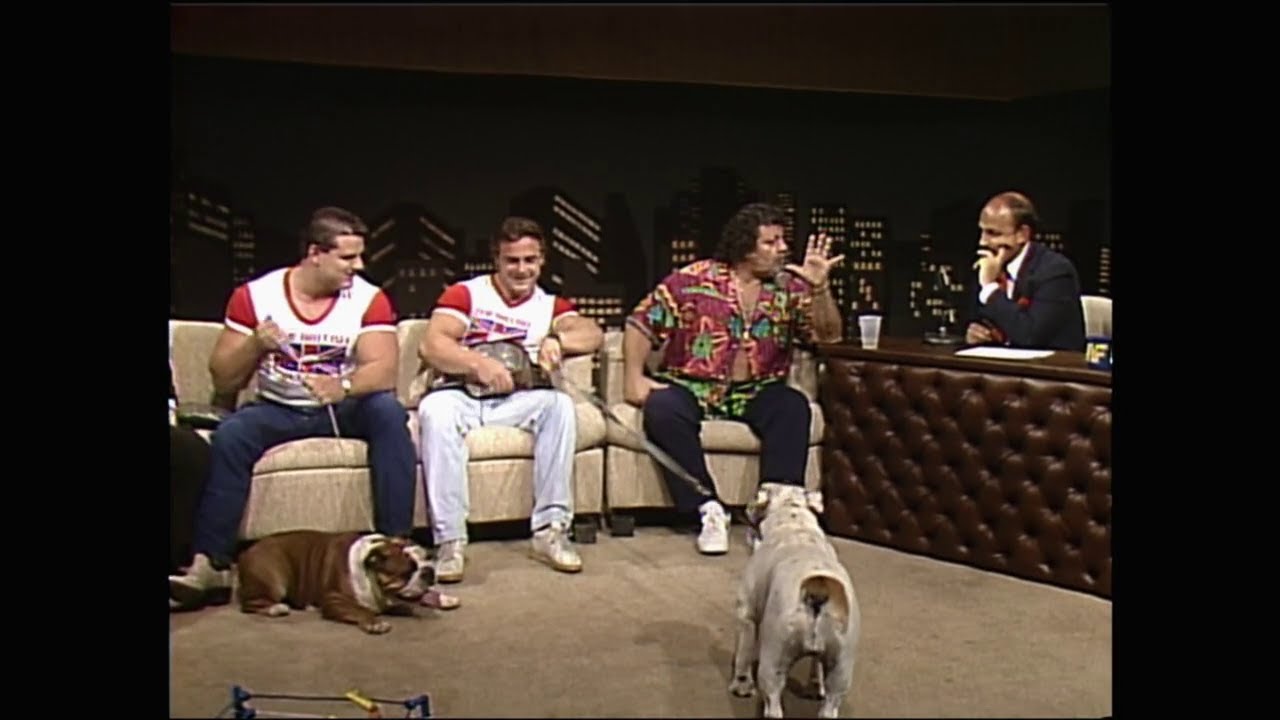 Mean Gene interviews The British Bulldogs and Captain Lou Albano on TNT