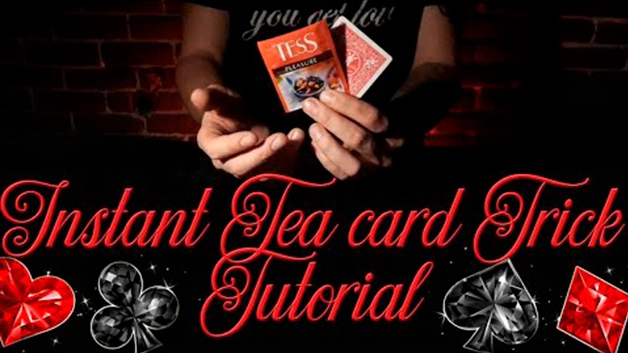 Card to teabags // card trick // tutorial