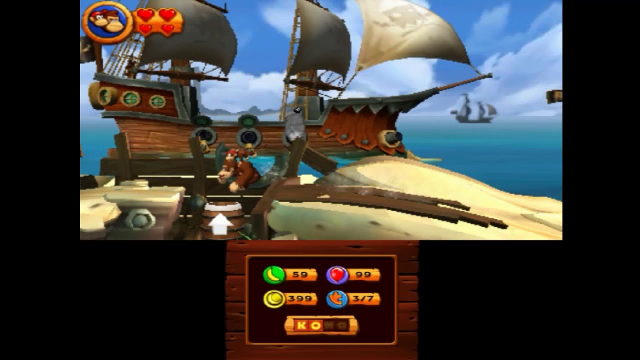Donkey Kong Country Returns : 3- 3 Veleros Plataneros