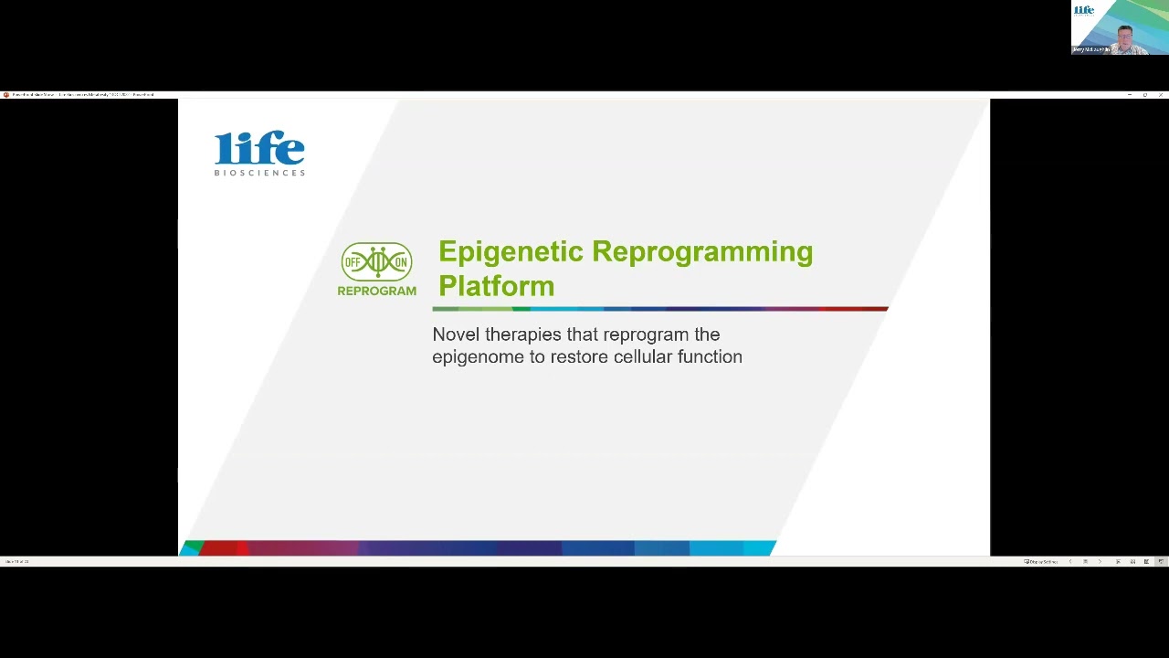 Life Biosciences, Presented By Jerry McLaughlin, PhD, CEO