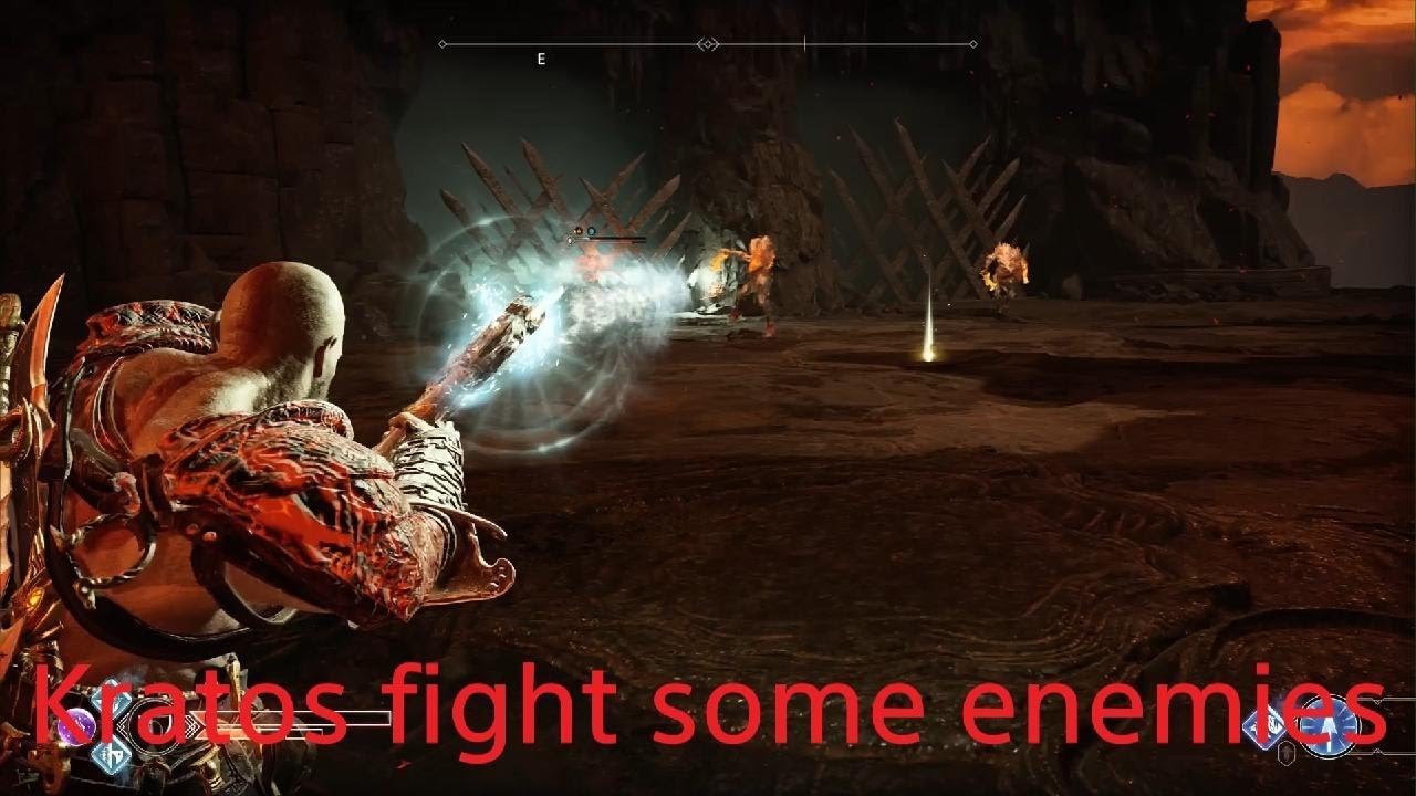 God of War Kratos fight some enemies