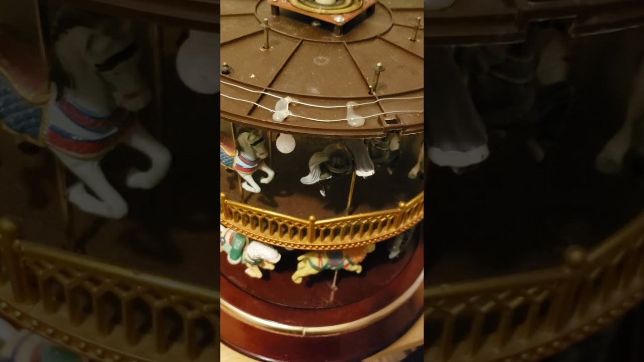 Mr Christmas Double Decker Carousel quick tear down, not complete repair video.