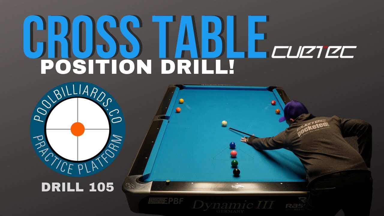 Cross Table Position Drill Nr. 105 from Poolbilliards co