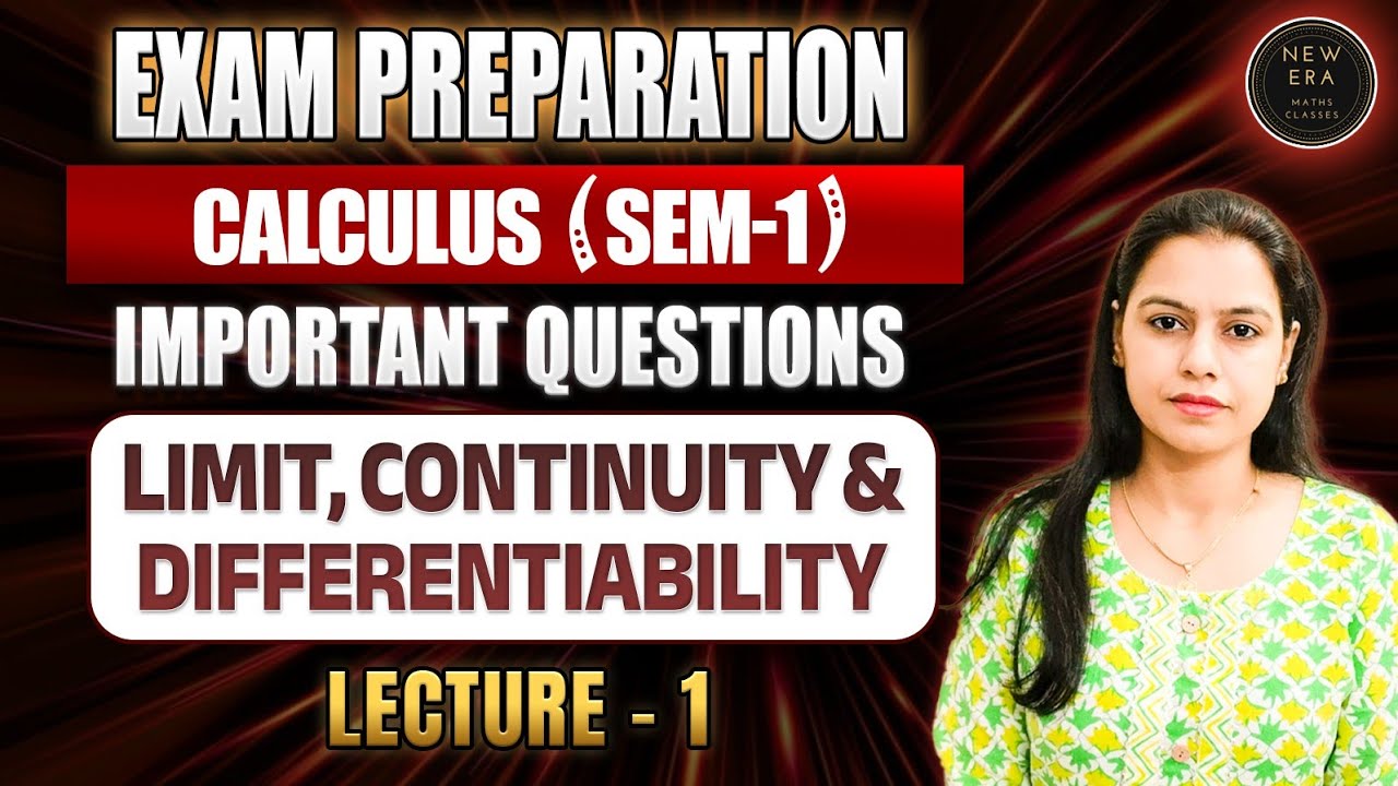 #01-CALCULUS | Limit & Continuity | 💯% Important Questions| Exam preparation | New Era Maths Classes