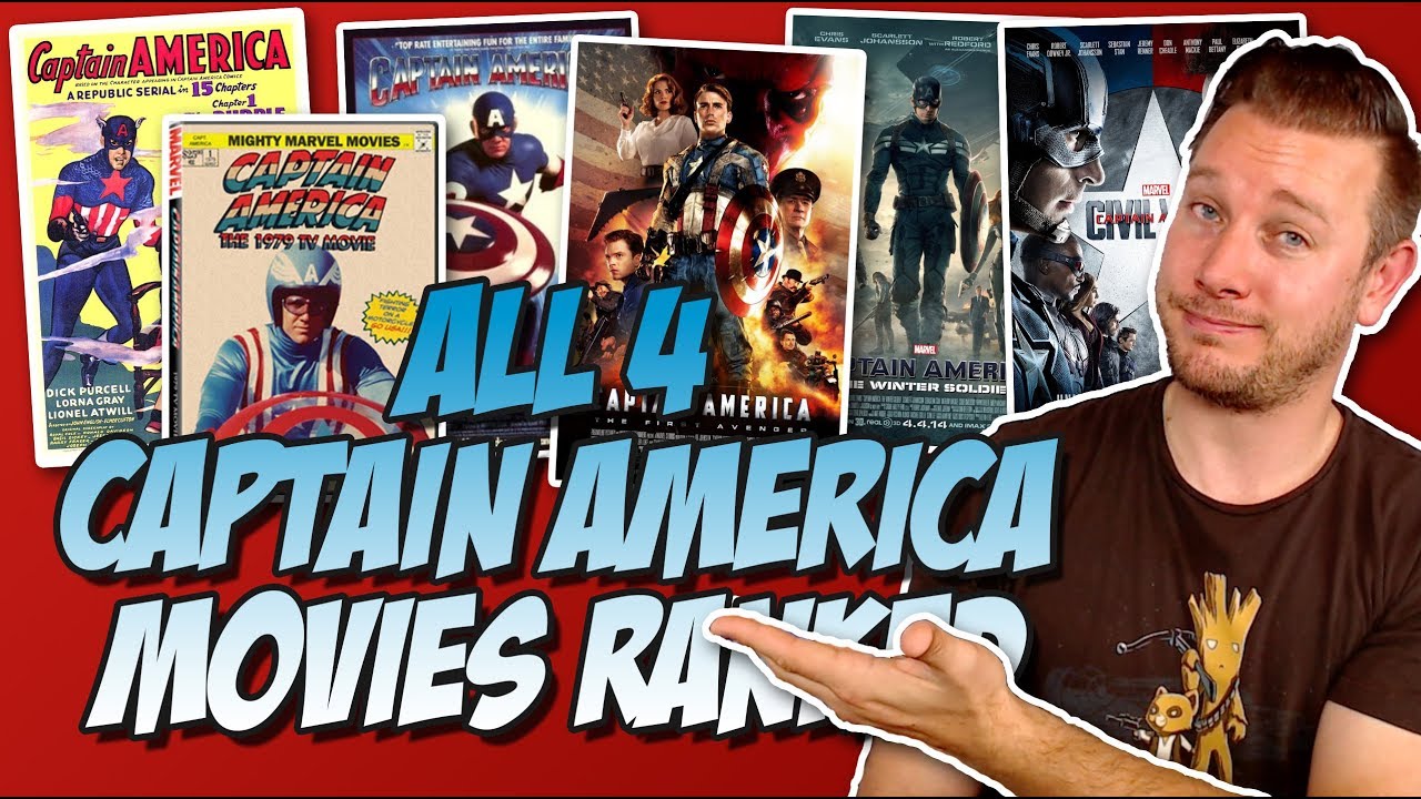 All 4 Captain America Movies Ranked (w/ the 1944 Serials & 1979 TV Movies & the MCU)