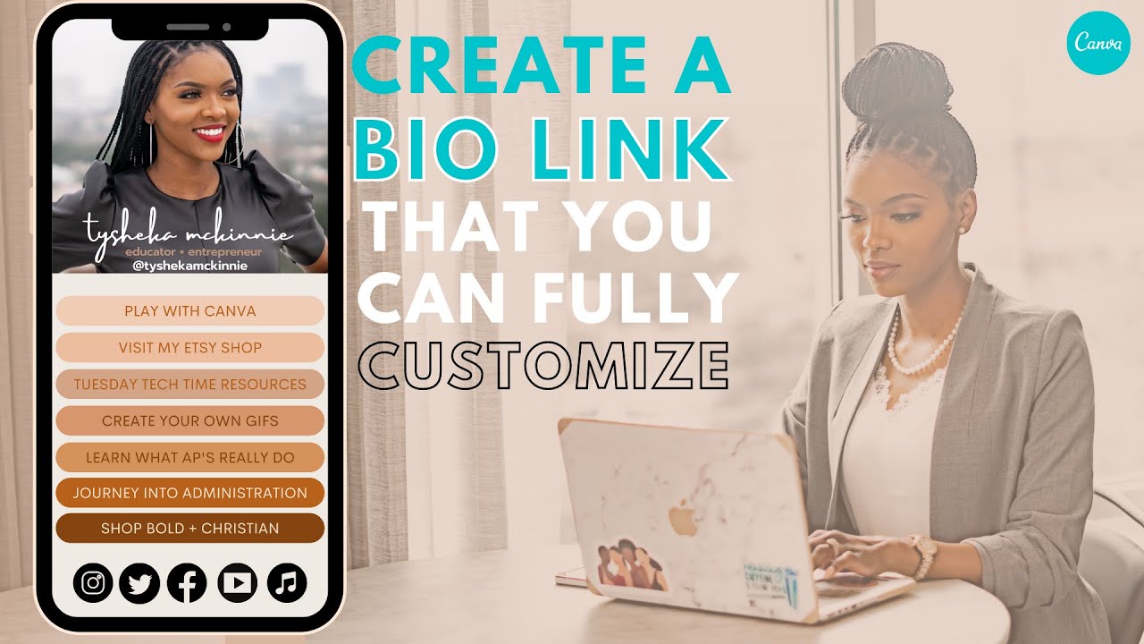 Create Custom Bio Link for Instagram, Twitter, YouTube, Facebook