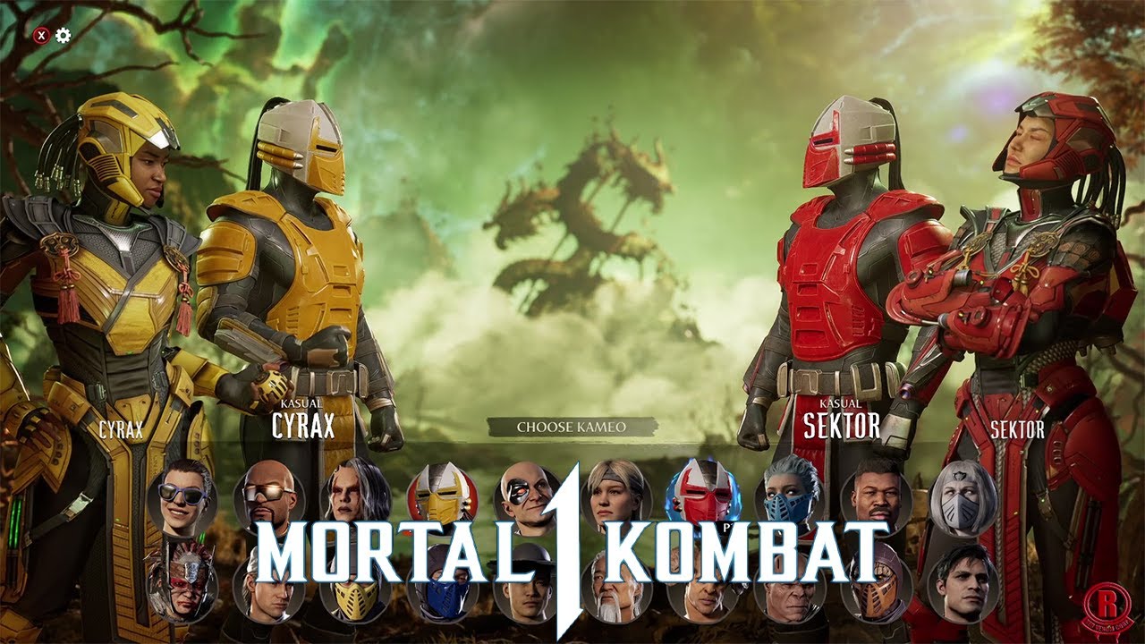 Mortal Kombat 1 - All Characters & Kameo Fighters + Stages & DLC (Noob Saibot/Cyrax/Sektor) Updated