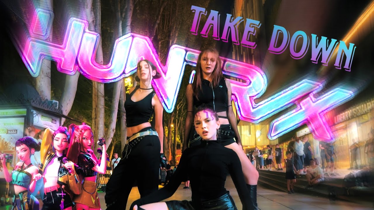 [K-POP IN PUBLIC | ONE TAKE] HUNTRIX _ TAKEDOWN | Dance cover by BIXBITE from Georgia