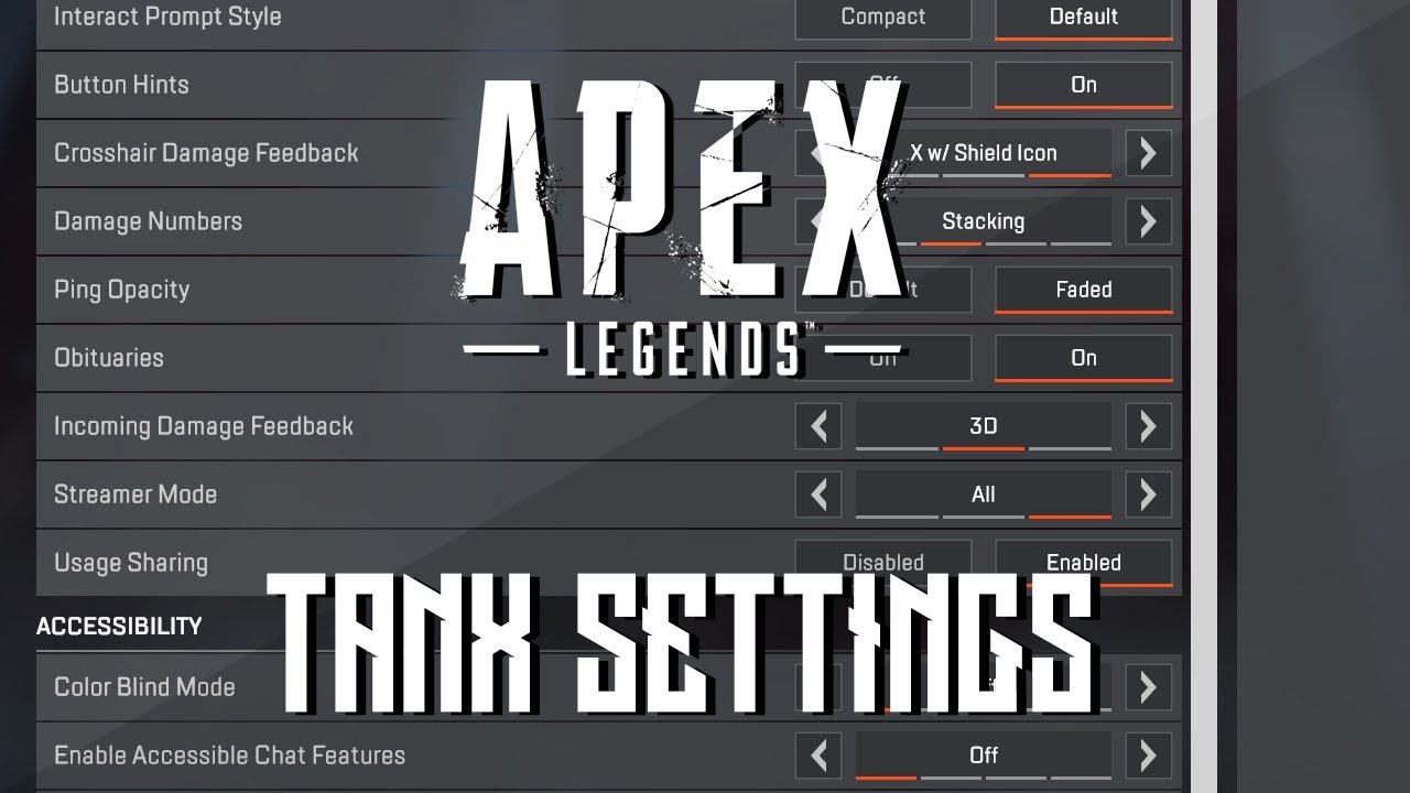 TANX SETTINGS : APEX LEGENDS ตั่งค่าอย่างโปรฯ FPS พุ่งพรวด !!