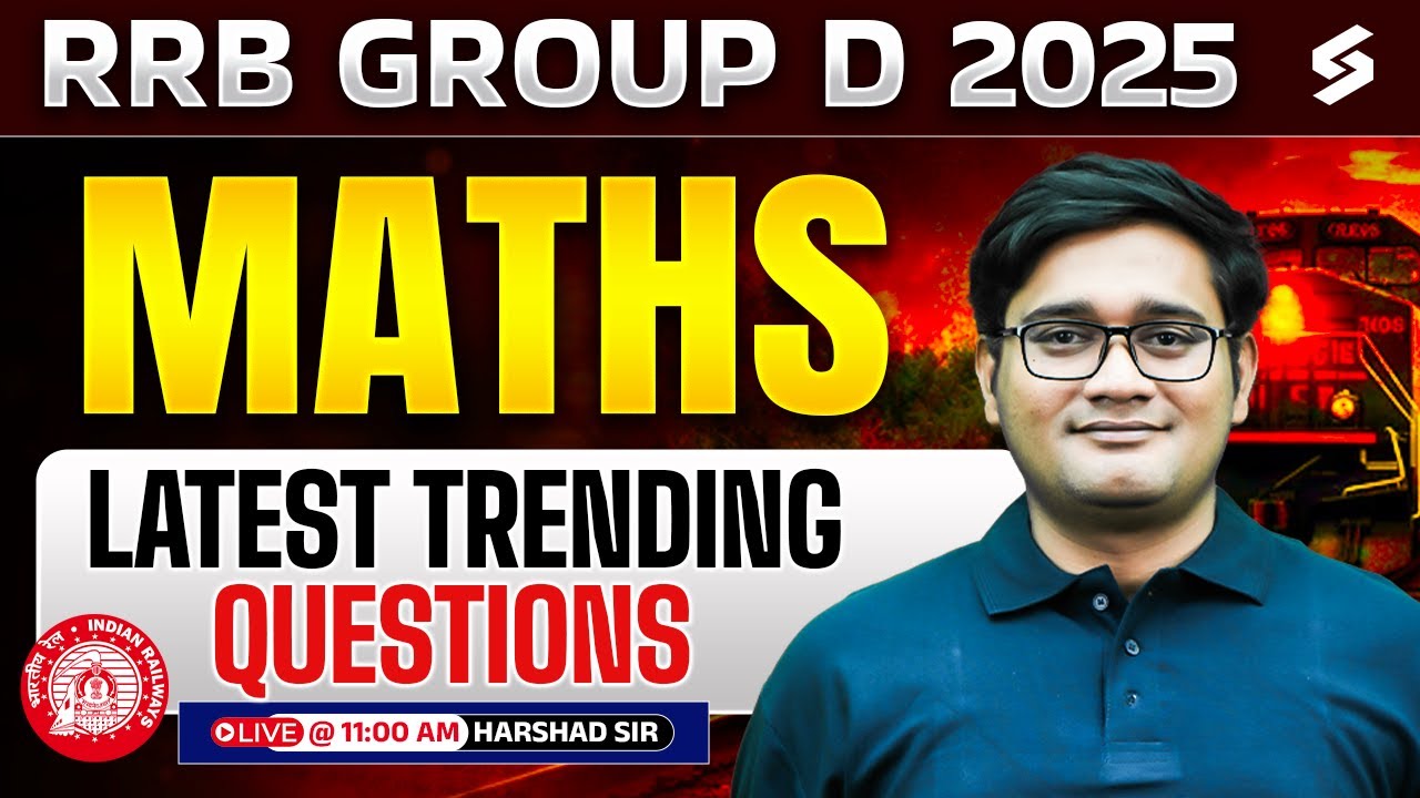 Group D 2025 | RRB Group D Maths Classes Marathi | Latest Trending Questions