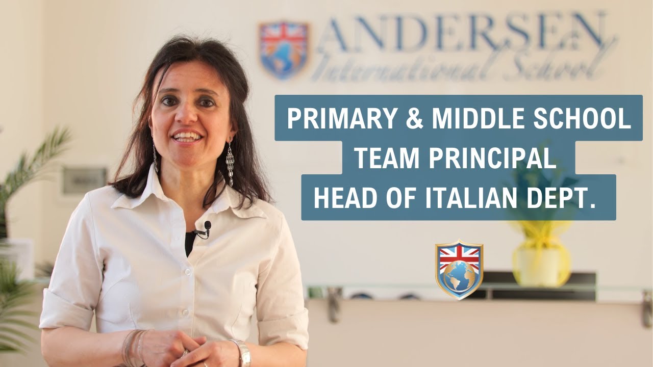 Andersen School - Team Principal - Head of Italian dept. Elena Garlaschi presenta la scuola