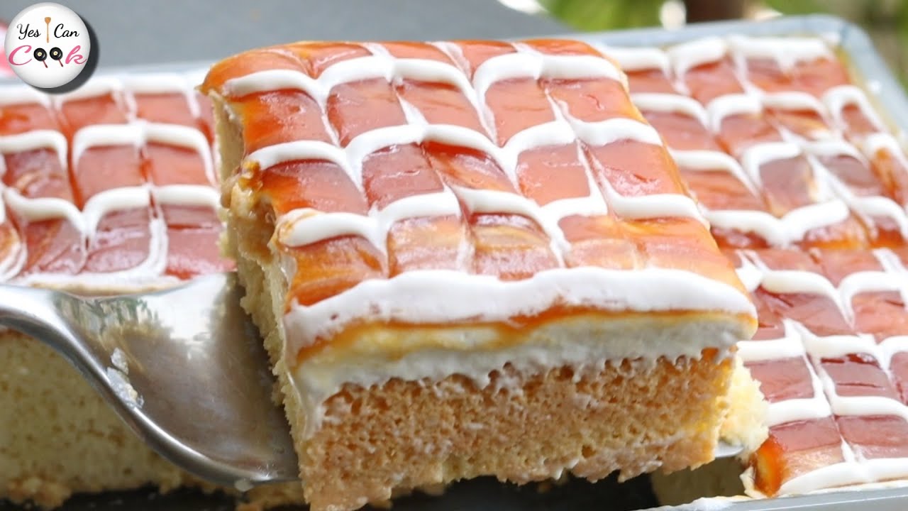 Easy Tres Leches Cake ❗Three Milk Cake by (YES I CAN COOK)