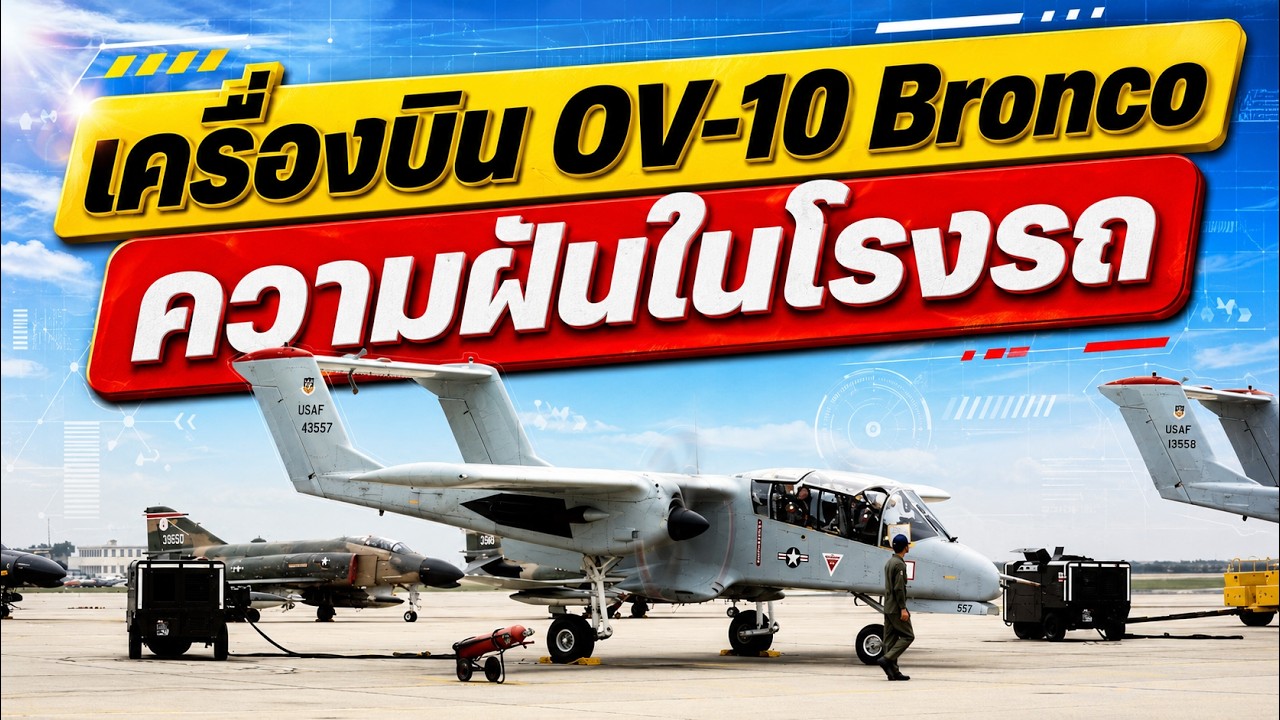 สารคดีประวัติศาสตร์ OV-10 Bronco จากความฝันในโรงรถสู่ม้างานในสงคราม