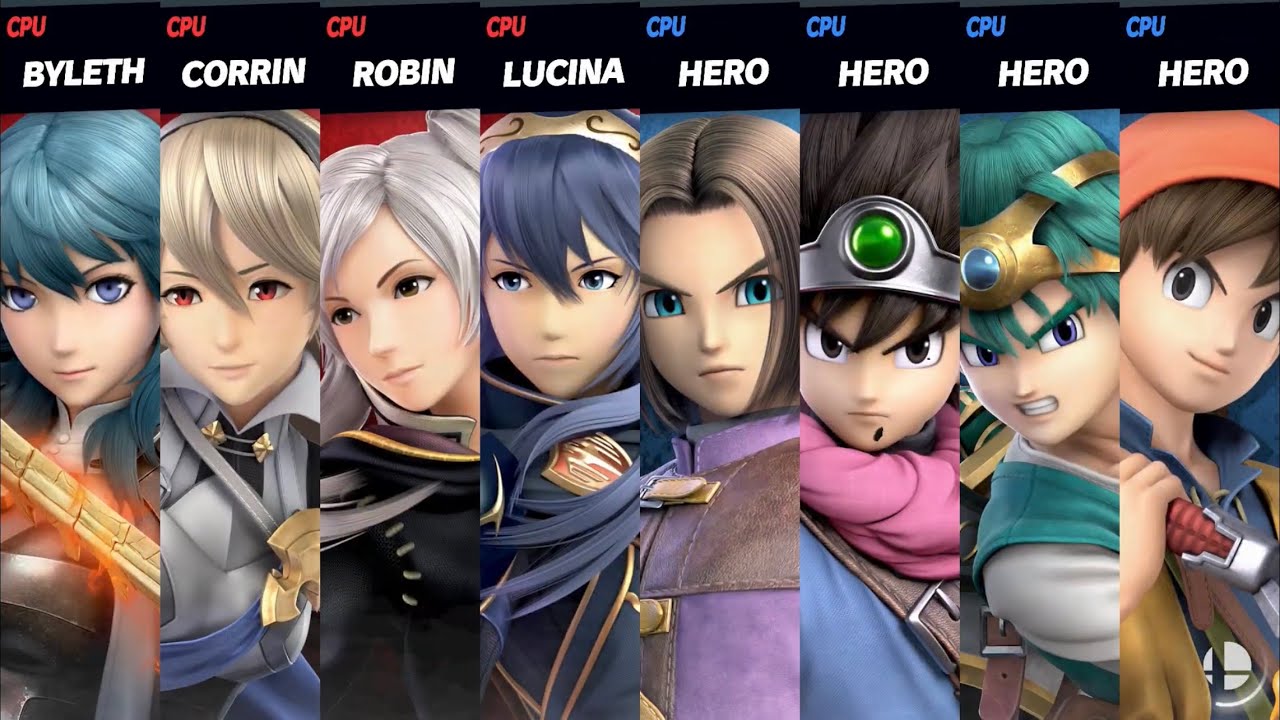 Super Smash Bros. Ultimate - Fire Emblem Girls vs Dragon Quest