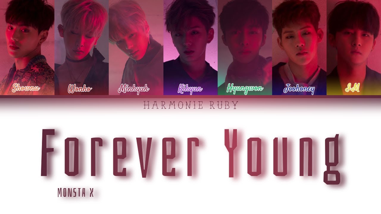 How would MONSTA X (OT7) sing 'FOREVER YOUNG' by BLACKPINK Lyrics || Han|Rom|Eng ||