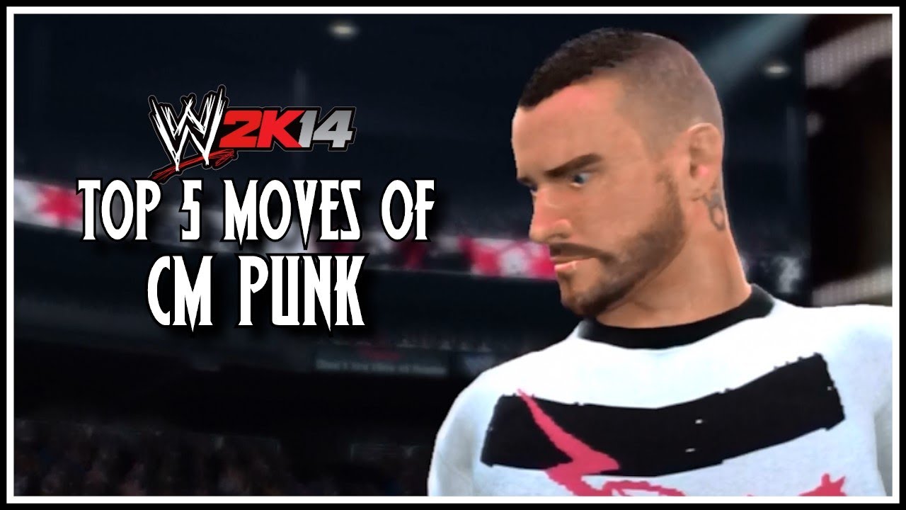 WWE 2K14 - Top 5 Moves Of CM Punk! (WWE 2K14 Countdown)
