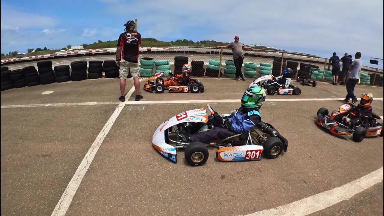 Amazing Racing, and PHENOMINAL First Race! - Bermuda Karting Association Race 14