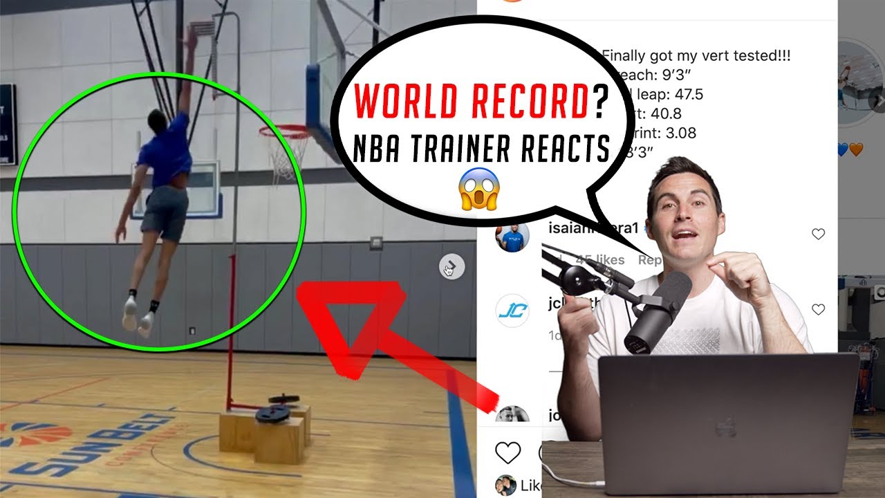World Record Vertical Reach!?! NBA Trainer Reacts to 13'3 Jump