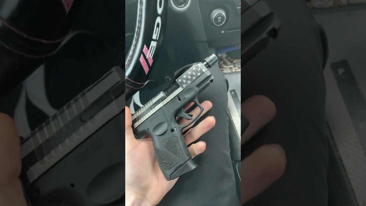 GLOCK 26 KILLER!! Taurus G3C, American flag cerakote, lakeline threaded barrel. #taurusg3c #taurus