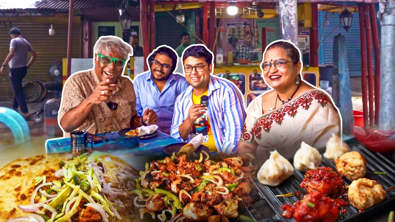 Ultimate Street Food of Kolkata | Gourmet Food On Budget  - Momos, Chicken Kathi Roll, Kosha Mangsho