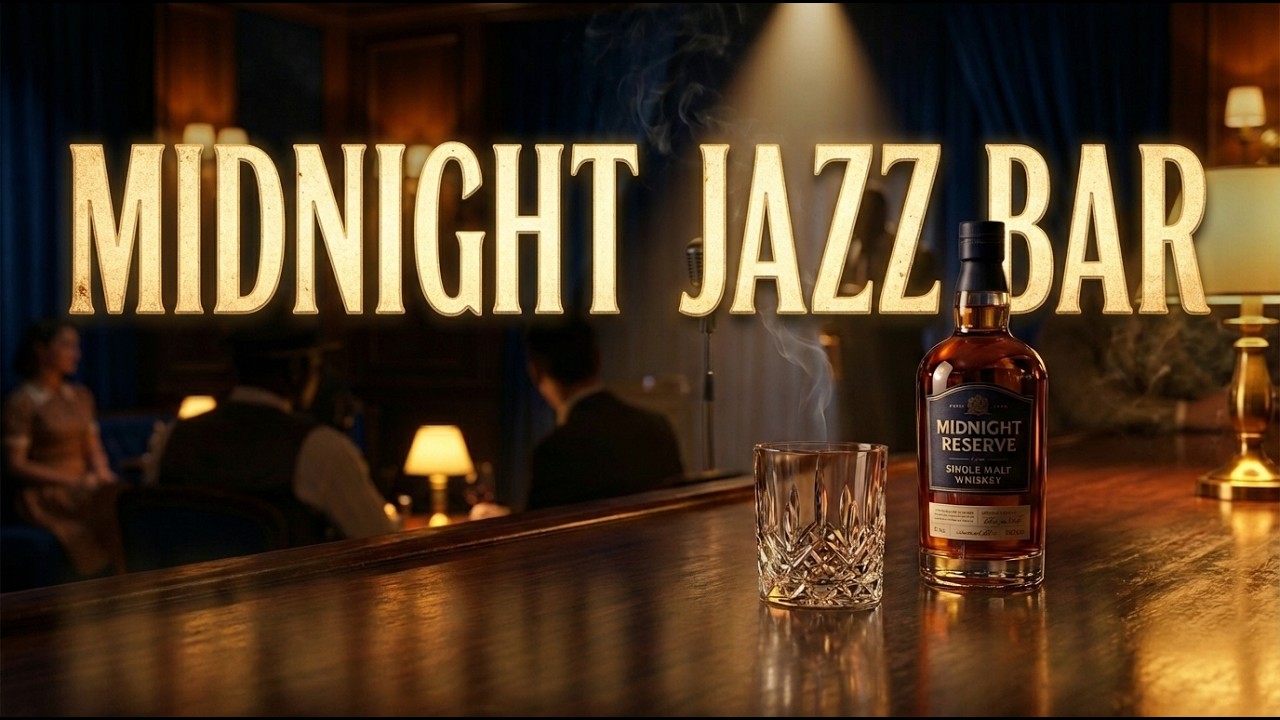 🔴 Live Jazz Bar – Midnight Lounge Music & Whiskey Vibes