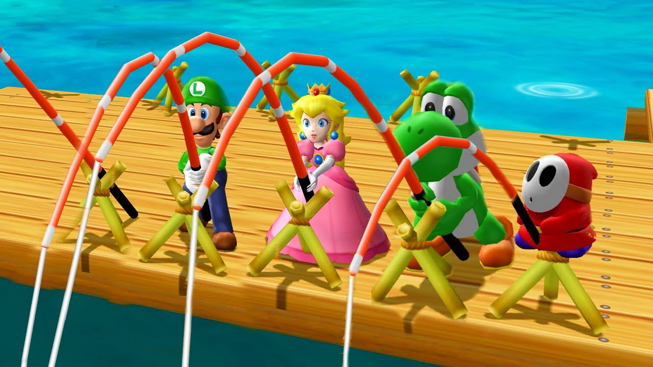 Mario Party 9 - Yoshi vs Luigi vs Peach vs Shy guy Master Difficulty| Cartoons Mee