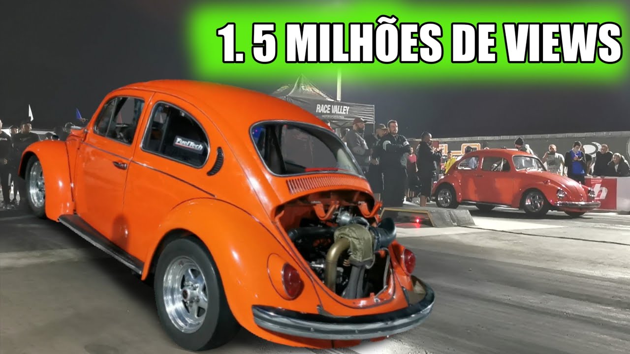 CAMARO V8 VS FUSCA TURBO  É DE ARREPIAR