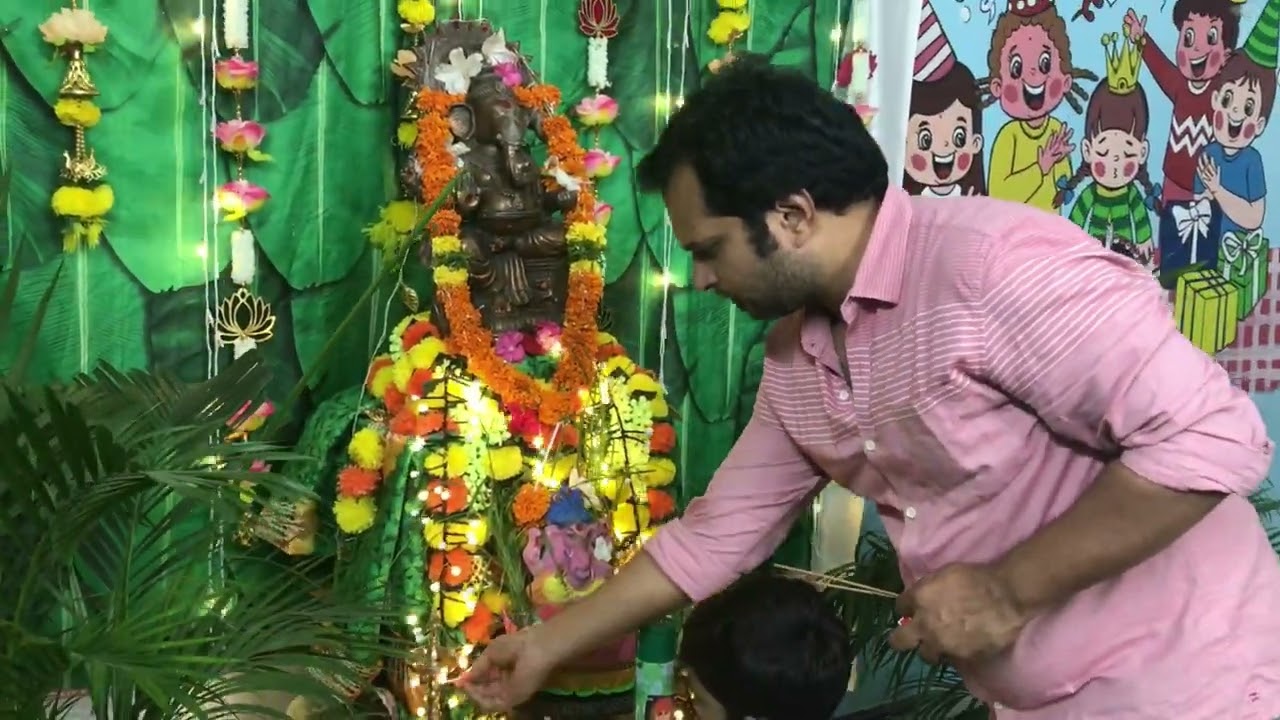 Vinayaka chavithi celebrations in our @Mirakeeworldschool 