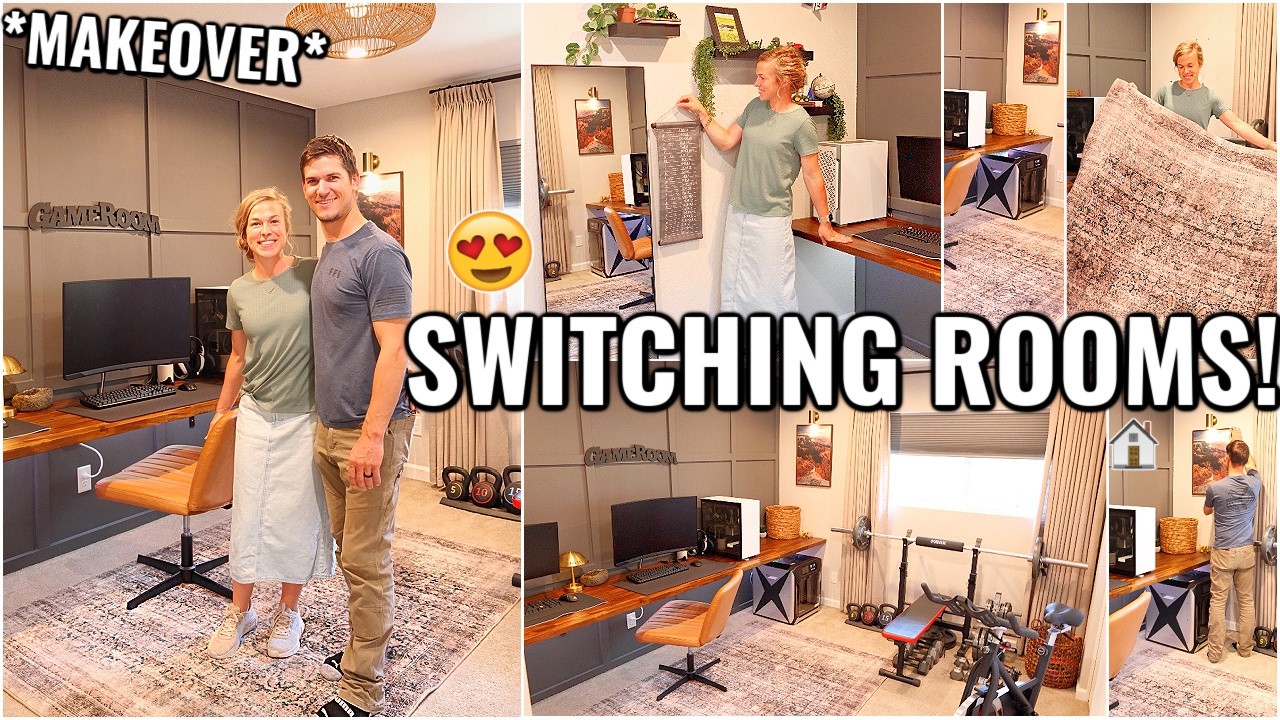 ROOM MAKEOVER & HOME DECORATING IDEAS!! SWITCHING ROOMS IN OUR HOUSE | CLEAN & ORGANIZE WITH ME