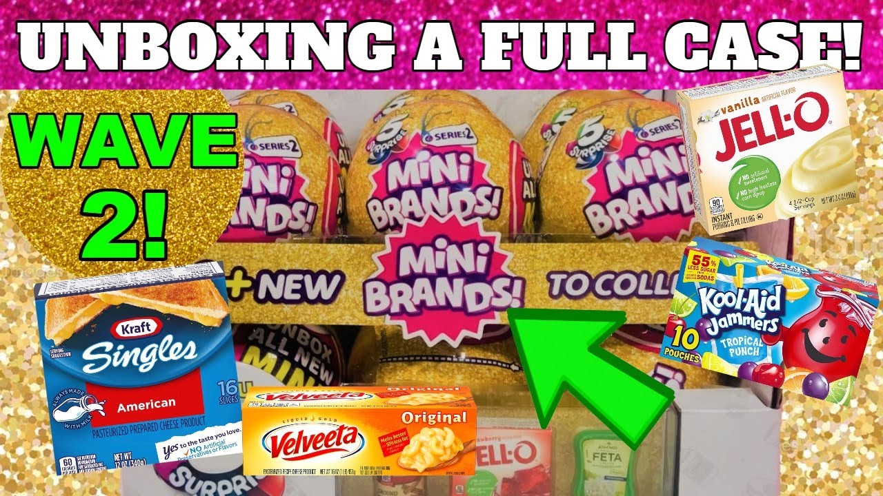 UNBOXING A FULL CASE! MINI BRANDS SERIES 2 WAVE 2 Blind Bag Toy Opening!! Super Rare Found!!!