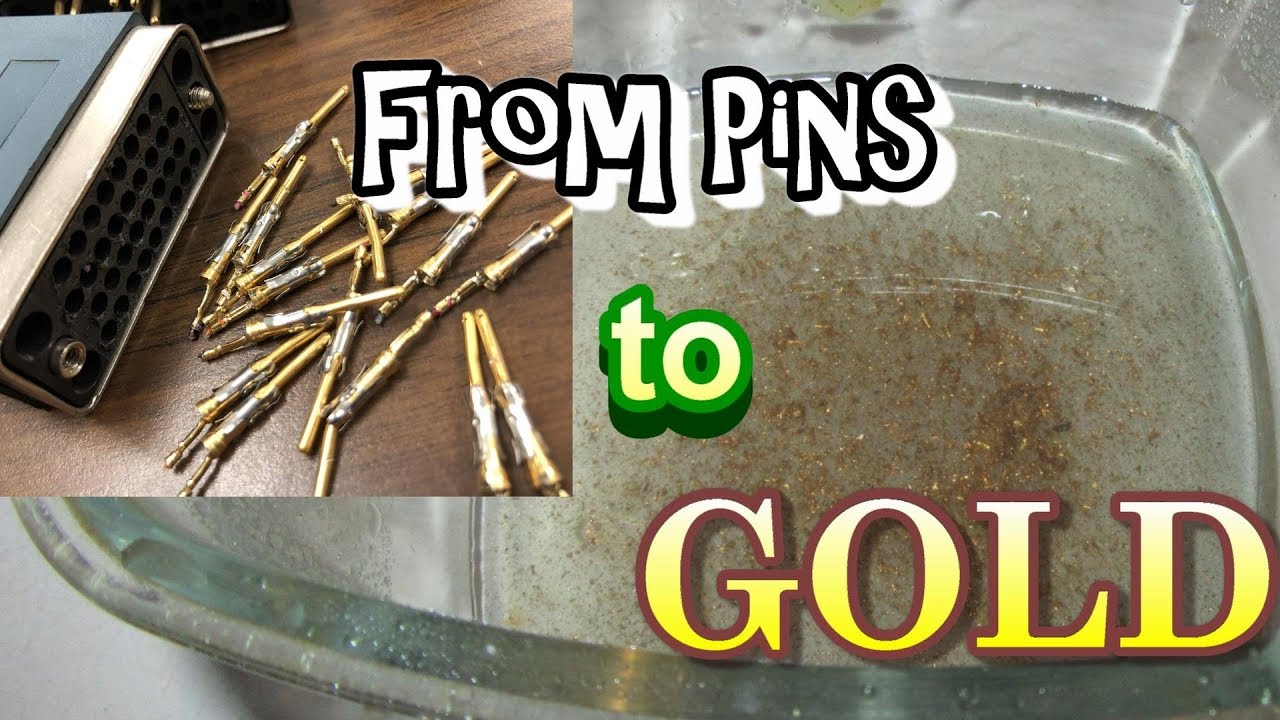 DIY Gold Recovery from cable pins, Full Process...