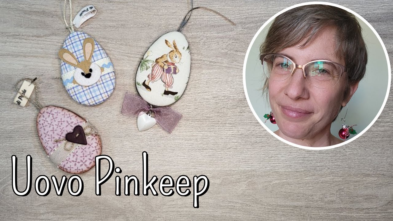 Uovo di Pasqua con la tecnica Pinkeep