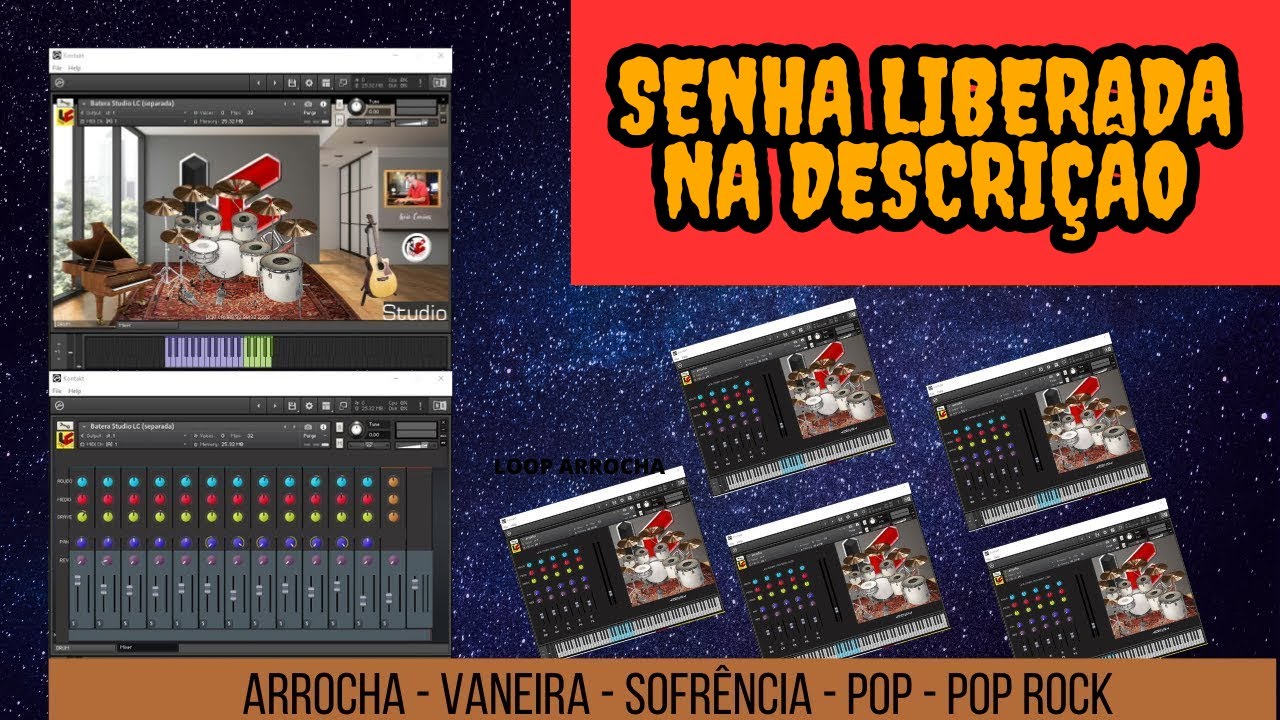 BATERA  KONTAKT (GRÁTIS) KIT + LOOP+WAV